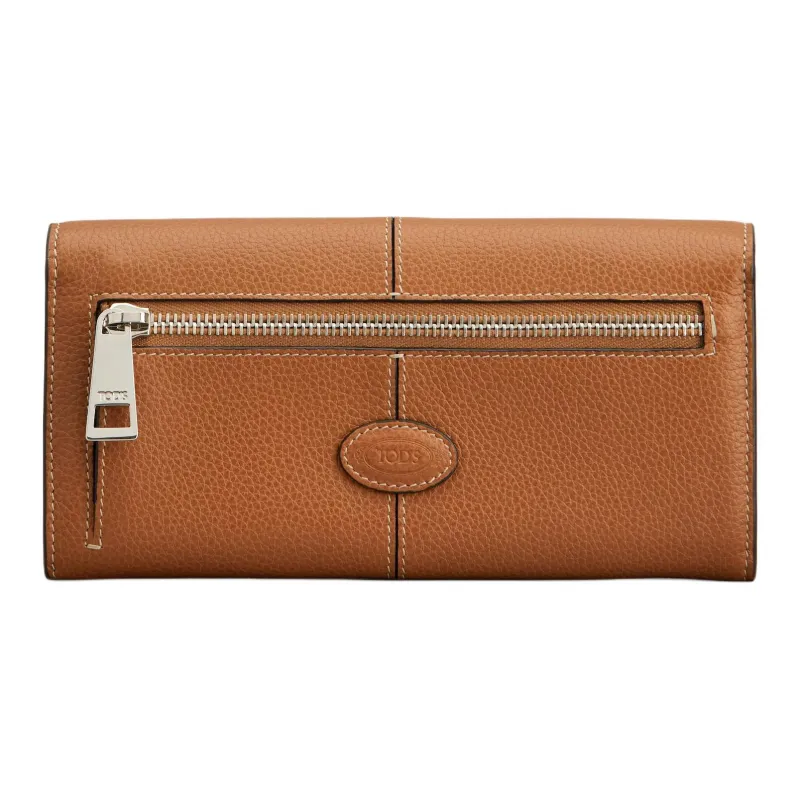 TOD'S Leather Wallet Women's Brown-1