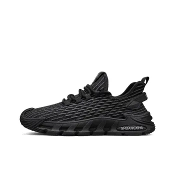 Binary Wear resistant, Lightweight, Breathable, And Non slip. Low Top Casual Shoes Men's Black