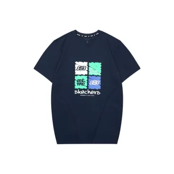 Skechers T Shirt Unisex Navy Blue