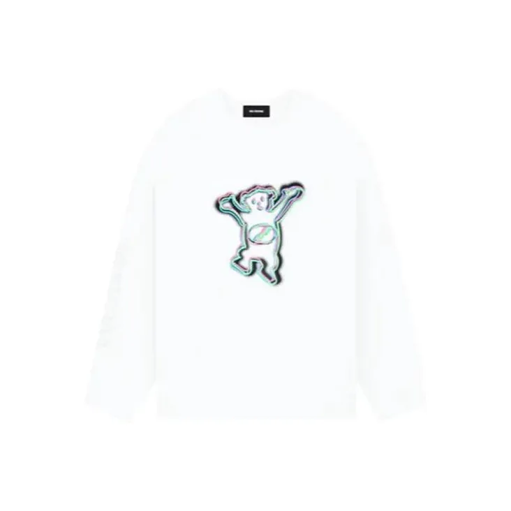 WE11DONE Colorful Teddy Print Long Sleeve T Shirt-0