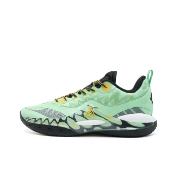RIGORER Rieves Second Generation Basketball Shoes Men Low Top Light Emerald Green/Sunflower Yellow/Standard Black