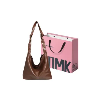 NOMK PU Tote Bag, Underarm Soft Leather Bag, Shoulder Bag Large Size Women's Multicolor