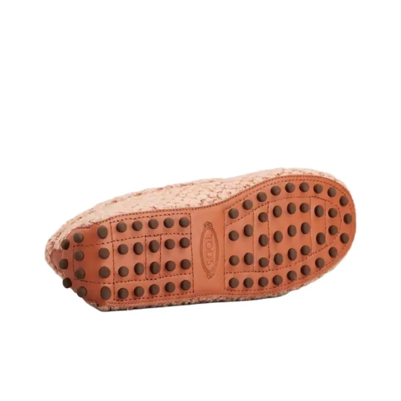 TOD'S Gommino Beanie Shoes Women's Orange-4