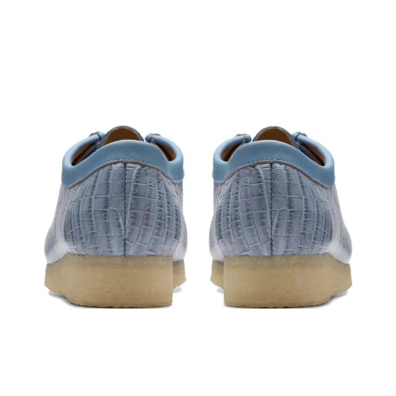 Clarks Wallabee Casual Single Shoes Women's Blue-4