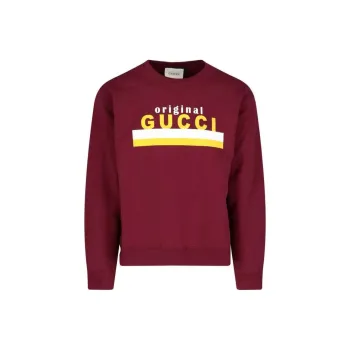GUCCI Sweatshirts Men Brown Red