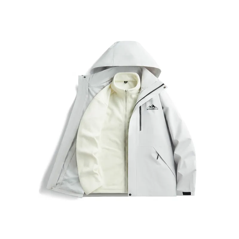 ROBINHOOD Water Resistant Windproof Breathable Wear Resistant Warm Water Repellent Windbreaker Jacket Unisex-12