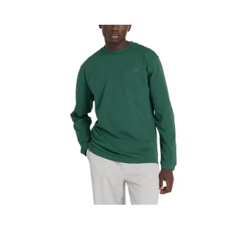 New Balance Athletics Cotton Long Sleeve T Shirt Men's Green