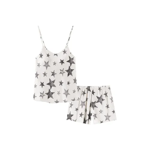 XIAFENYAN Pajama Set Women's Apricot