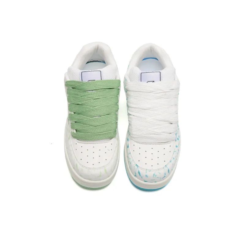 Circle Small Coverage Slip Resistant, Abrasion Resistant, Height Increasing Low Top Skateboard Shoes Unisex-35