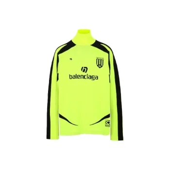 Balenciaga Sweatshirt Regular Fit Men's Neon Yellow