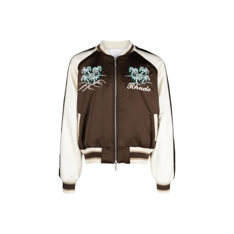 RHUDE Souvenir Embroidered Bomber Jacket-0