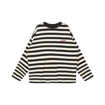 MAOZY T Shirt Unisex Black White