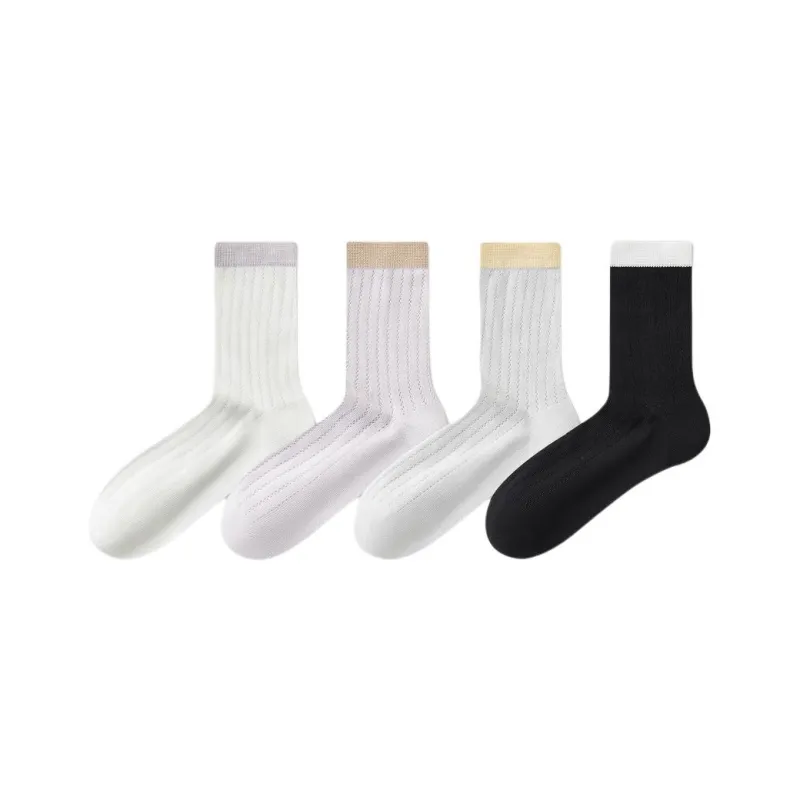 Temooues Mid Calf Socks Women's 4 Pack-6