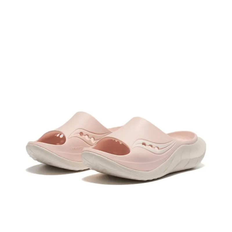 Saucony Cradle 2 Slip Resistant Abrasion Resistant Slide Slippers Unisex Pink-2