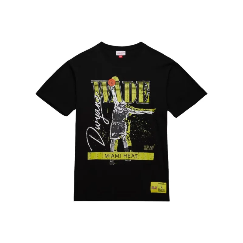 Mitchell & Ness x NBA Miami Heat T Shirt Men's Black-0