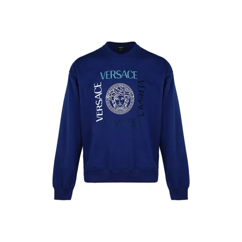 VERSACE Sweatshirts Men Blue