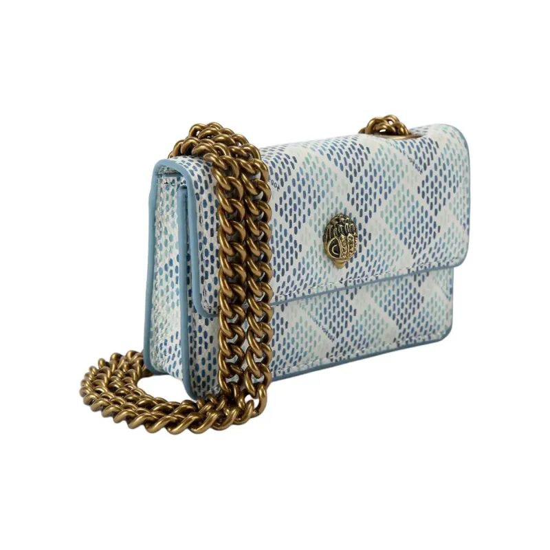 Kurt Geiger London Coated Canvas Shoulder Bag Extra Mini Women's Blue-1