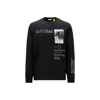 Fragment Design X Moncler X FRGMT Co-branded SS23 Sweatshirts Unisex Black