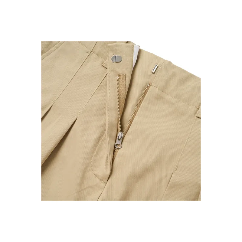 LACOSTE SS25 Casual Pants Women's Milk Coffee-2