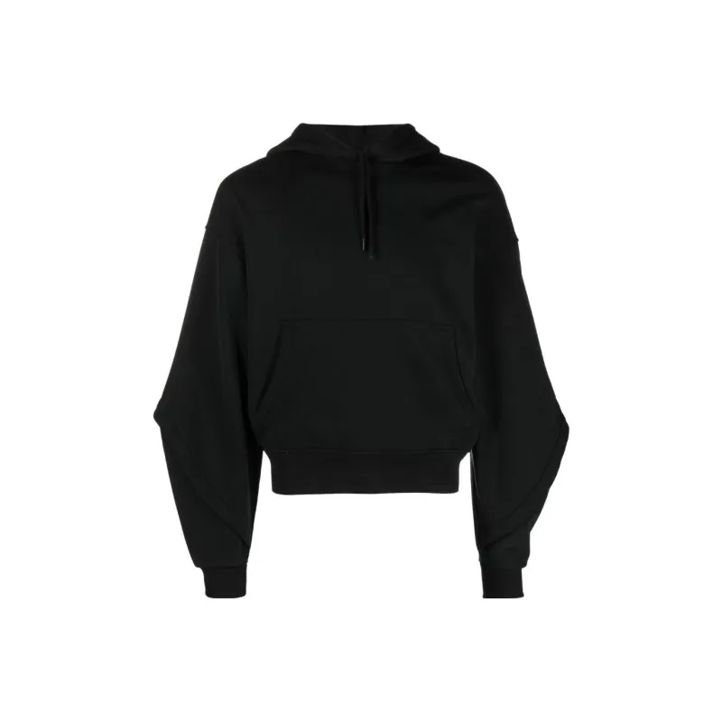 Mugler Balloon Sleeves Drawstring Hoodie-0