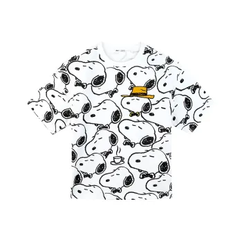 FUN X Snoopy SS24 T Shirt Unisex White