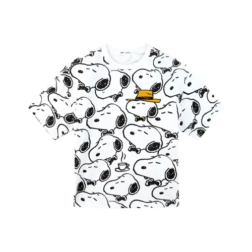FUN X Snoopy SS24 T Shirt Unisex White