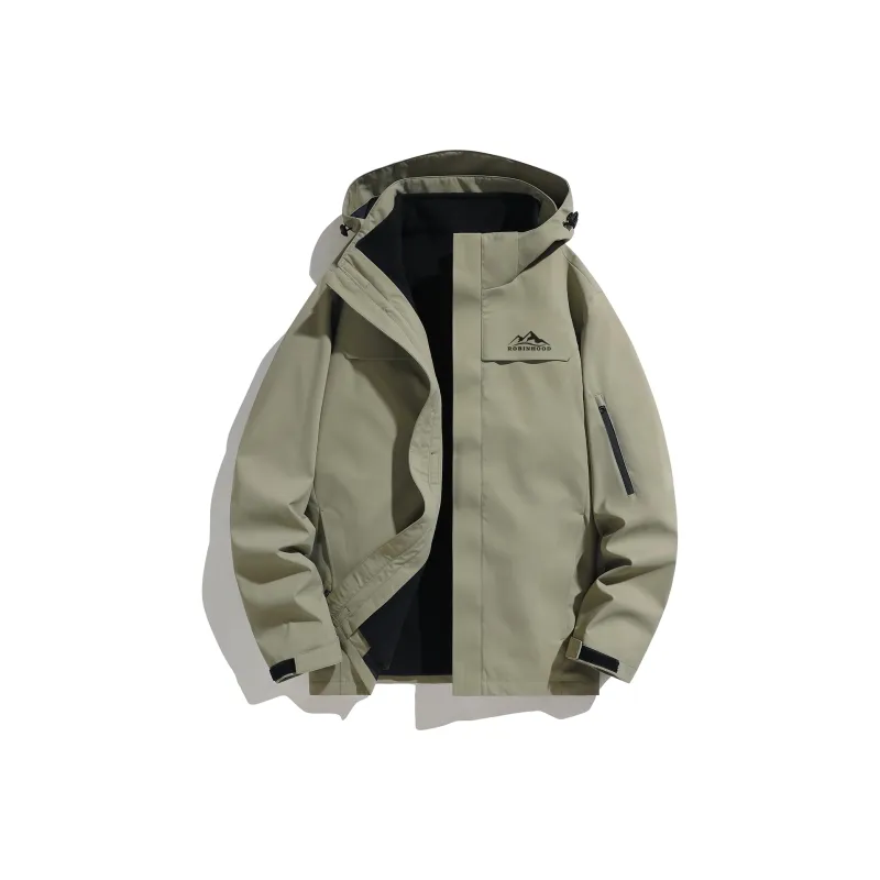 ROBINHOOD Water Resistant Windproof Breathable Wear Resistant Warm Water Repellent Windbreaker Jacket Unisex-12