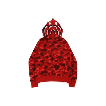 A BATHING APE Color Camo Shark Wide Pullover Hoodie