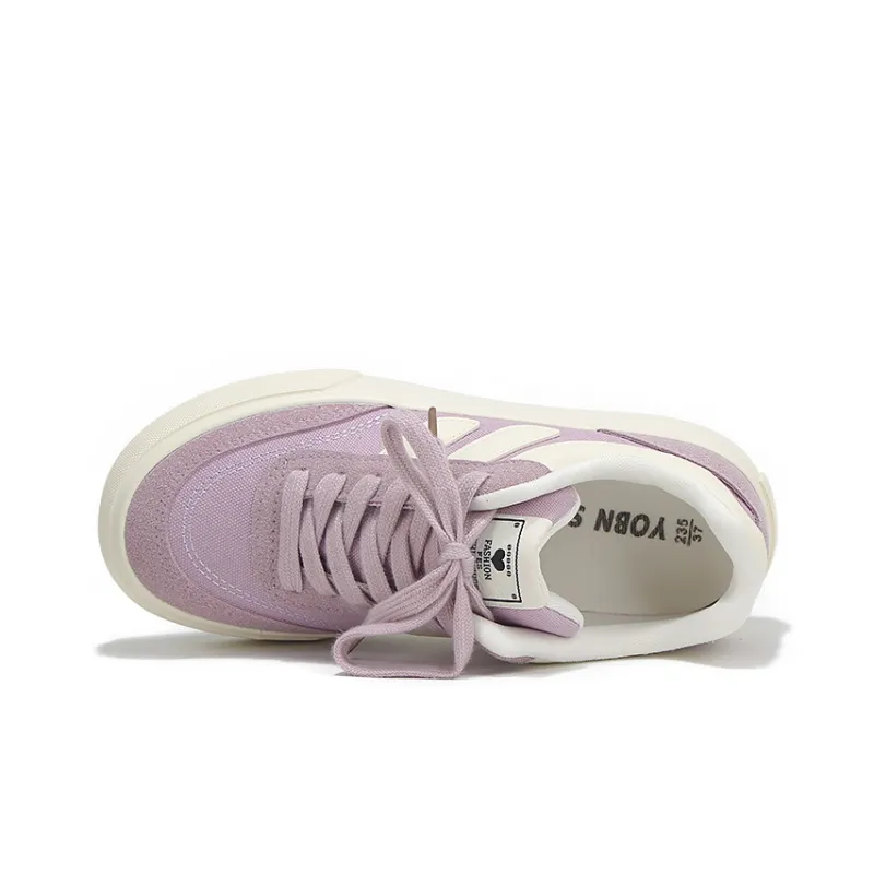 Yobn Anti Slip And Wear Resistant Breathable Low Top Skateboard Shoes Women's-9