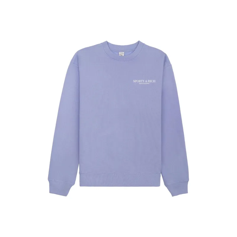 SPORTY & RICH Cuffed Crew Neck Sweatshirt-0