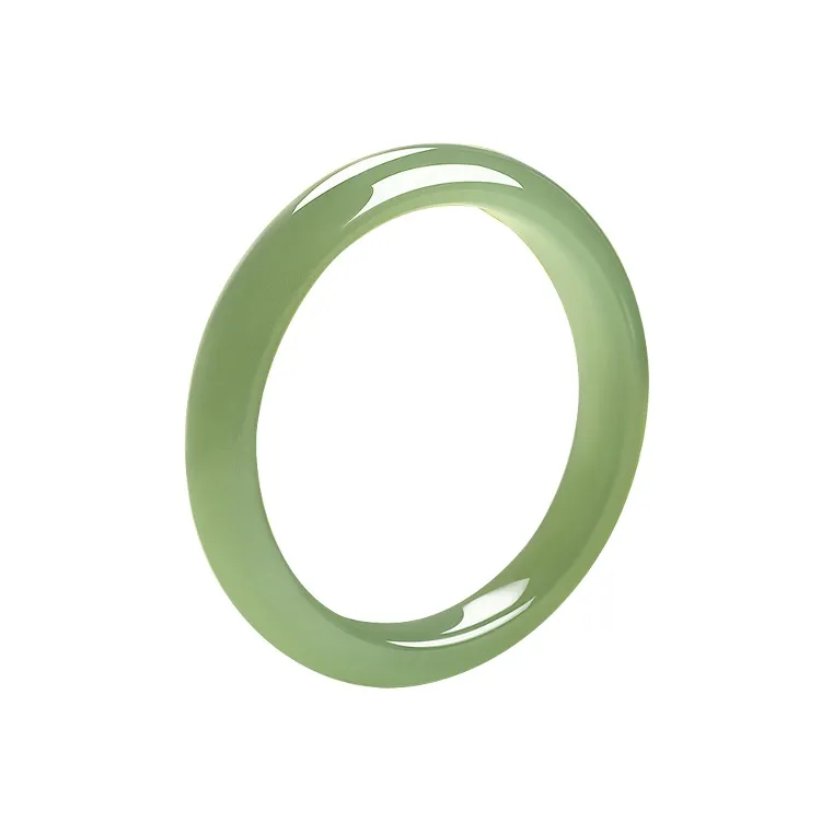 CHOW TAI SENG Bangles Pale Greenish White Jade Women's-0