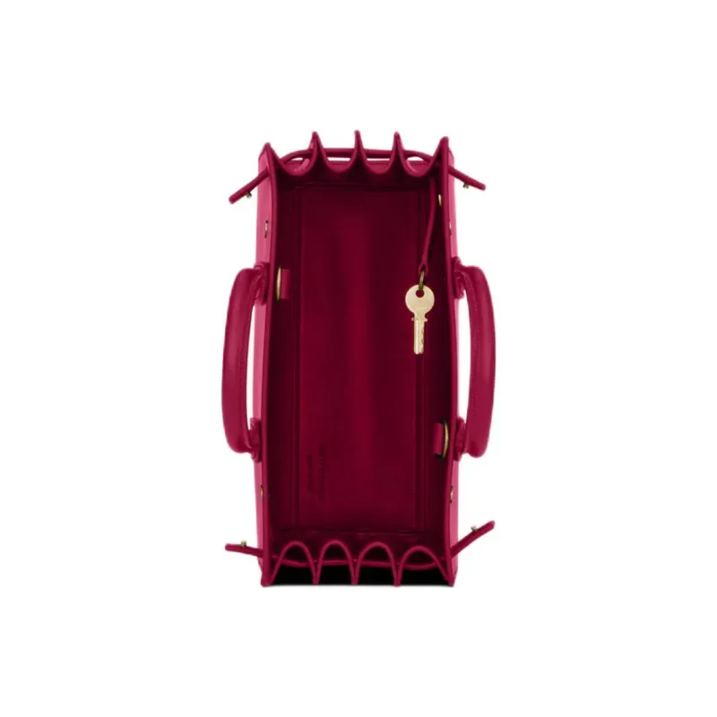 SAINT LAURENT SAC DE JOUR Calfskin Shoulder Bag, Crossbody Bag, Handbag Nano Women's Raspberry Pink-4