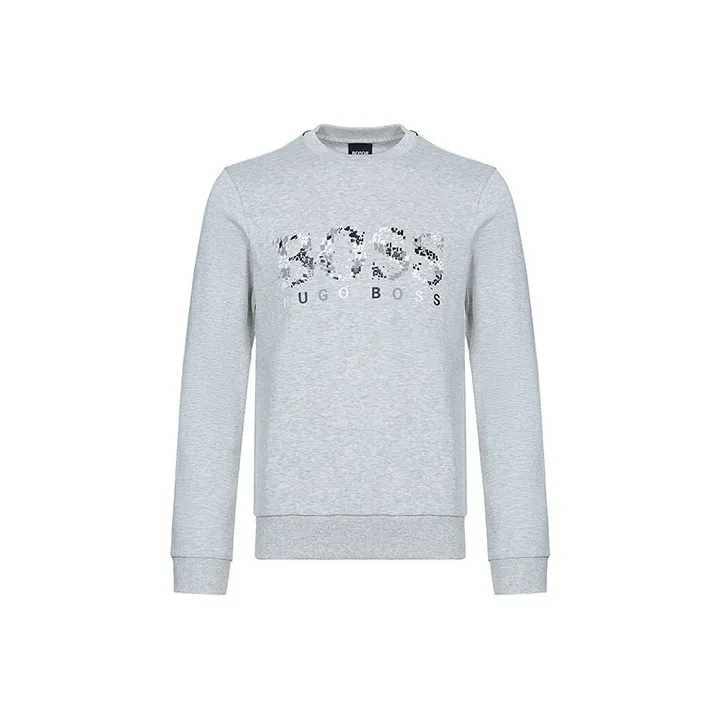 HUGO BOSS Sweatshirt Men's Light Gray-0