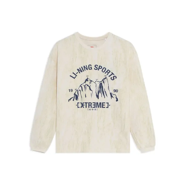 LiNing Sweatshirts Unisex Ecru-0
