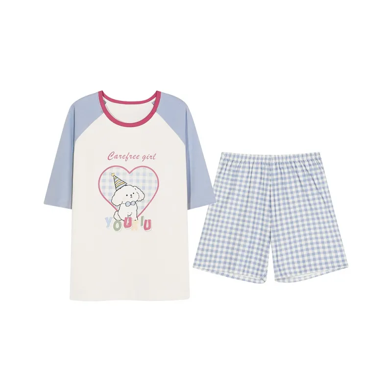 FENTENGCARE Pajama Set Women's Ivory White-0