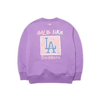 MLB Los Angeles Dodgers Sweatshirt Unisex Light Purple