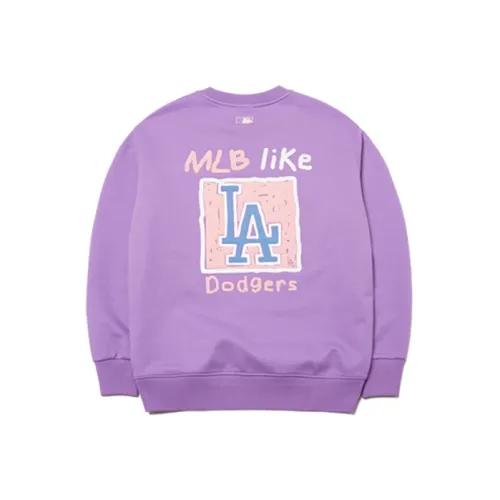 MLB Los Angeles Dodgers Sweatshirt Unisex Light Purple