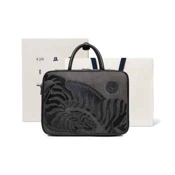 BVP Fashion High End Elegant Cow Leather Men's Bag Casual Portable Briefcase Large Capacity Travel Bag Men's Black