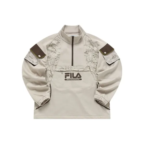 White Mountaineering X FILA FUSION Sweatshirts Men Skin Gray