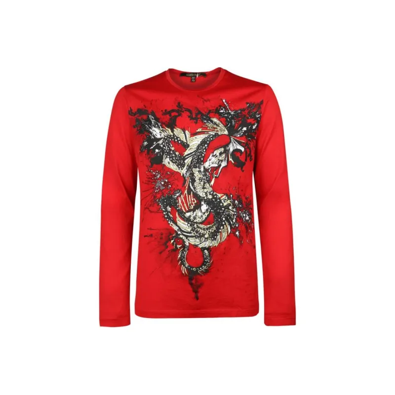 Roberto Cavalli T-Shirt Men's Red-0