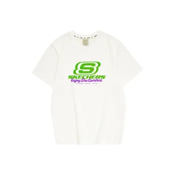 Skechers T Shirt Unisex Winter Day White