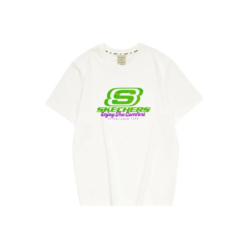 Skechers T Shirt Unisex Winter Day White-0