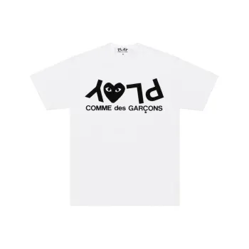 Comme Des Garcons Play Women's Inverted Text T shirt