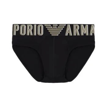 EMPORIO ARMANI Asv Megalogo Organic Cotton Briefs