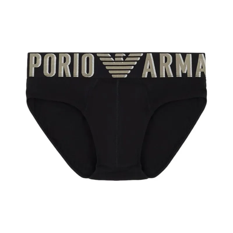 EMPORIO ARMANI Asv Megalogo Organic Cotton Briefs-0