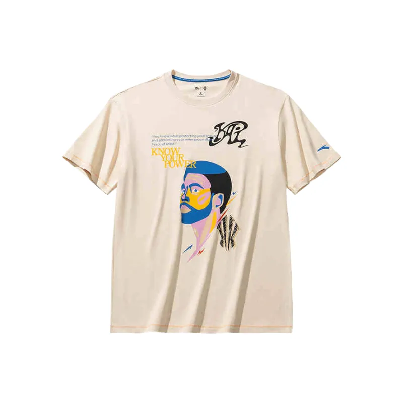 Anta Basketball Collection T Shirt Unisex Moon White-0