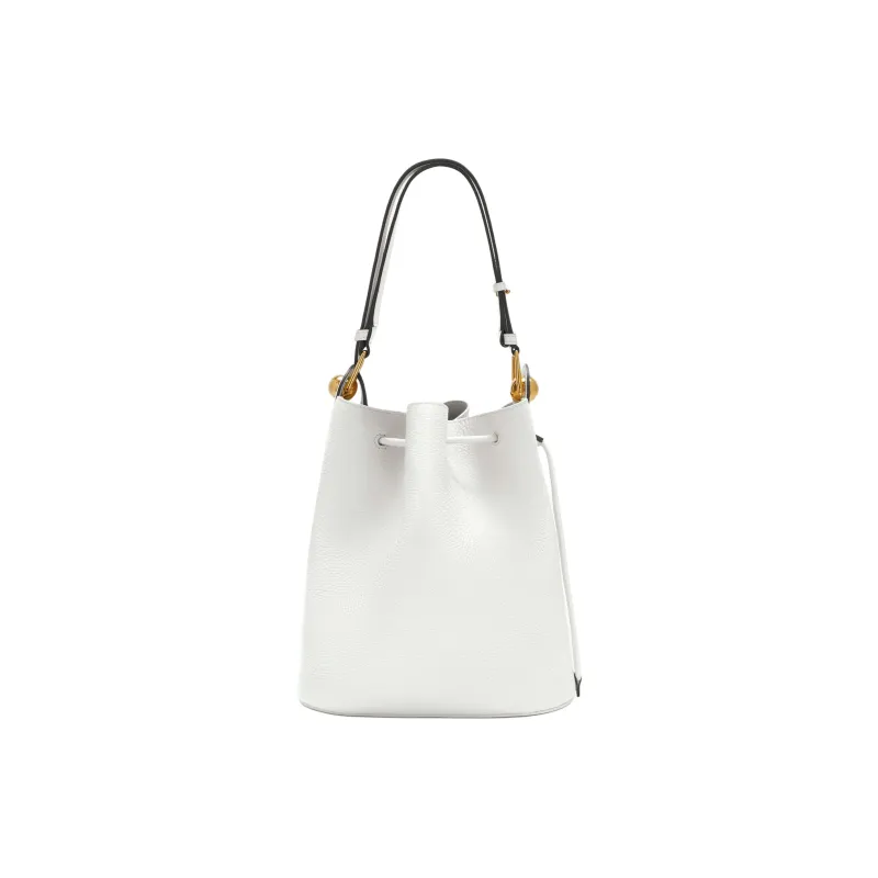 Furla Calfskin Bucket Bag, Handbag, Shoulder Bag Trumpets Women's White-0