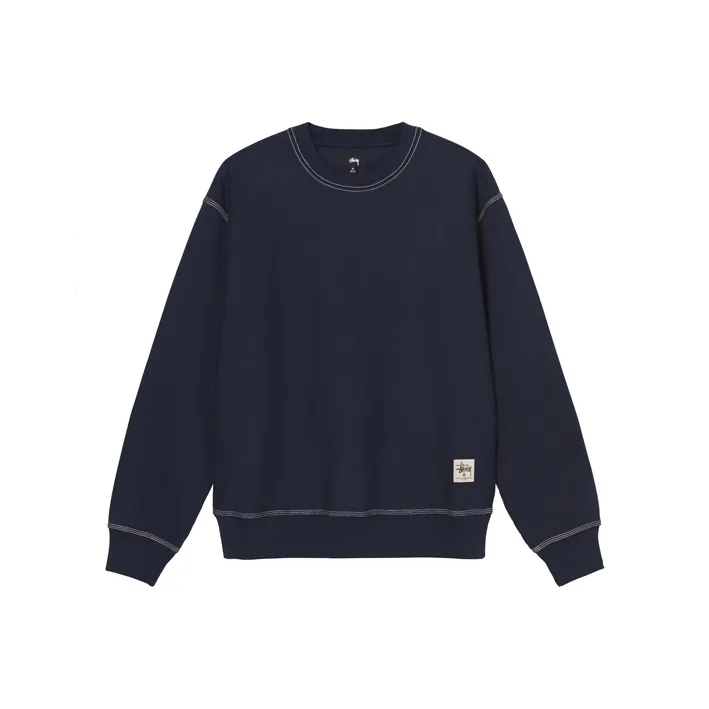 Stussy Contrast Stitch Label Crew-2