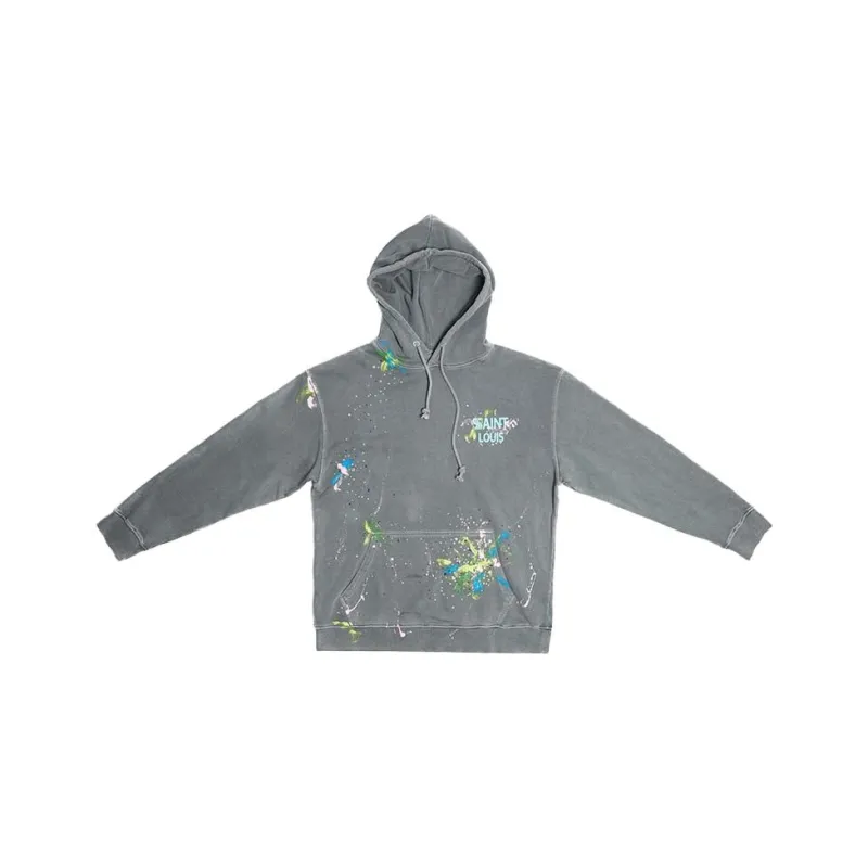 SSSAINT LOUIS Sweatshirts Unisex Washed Gray-0