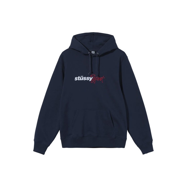 『Stussy』Stu Applique Hoodie★Blue★25SS★ Stu Relaxed Crew – Blue | Sweats | Stüssy